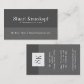 Cartes de visite du procureur (Devant / Derrière)