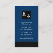Cartes de visite du procureur (Dos)