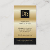 Cartes de visite du procureur (Dos)