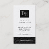 Cartes de visite du procureur (Dos)