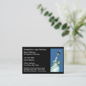 Cartes de visite du procureur de la loi de l'immig (Debout devant)