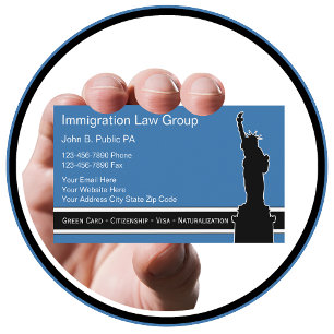 Cartes de visite du procureur de l'immigration