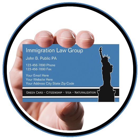 Cartes de visite du procureur de l'immigration