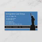 Cartes de visite du procureur de l'immigration (Devant)