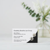 Cartes de visite du procureur des prestations d'in (Debout devant)