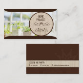 Cartes de visite du projet à domicile de Carly (Devant / Derrière)