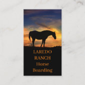 Cartes de visite du ranch Horse Boarding (Devant)