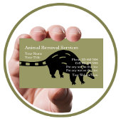 Cartes de visite du retrait des animaux