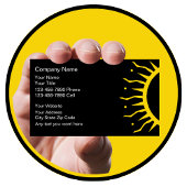 Cartes de visite du salon de bronzage