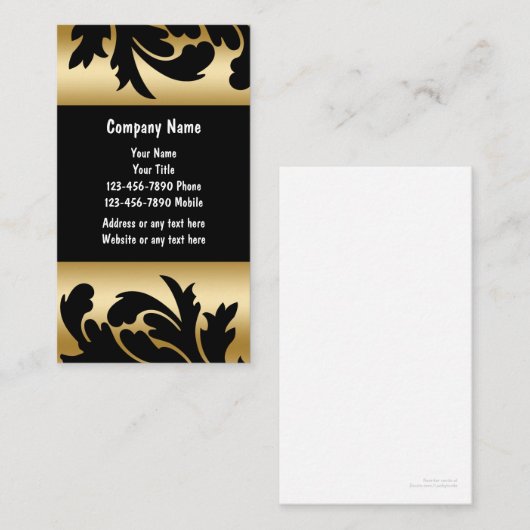 Cartes de visite du salon de ongle (Devant / Derrière)