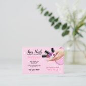 Cartes de visite du salon de ongle (Debout devant)