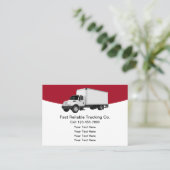 Cartes de visite du service de camionnage local si (Debout devant)