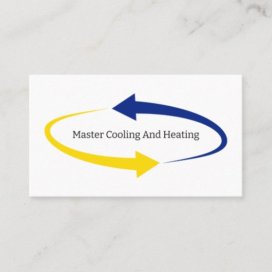 Cartes de visite du service de climatisation (Devant)