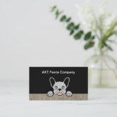 Cartes de visite du service de clôture double côté (Debout devant)