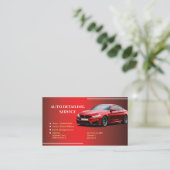 Cartes de visite du service de détails auto cool (Debout devant)