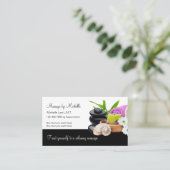 Cartes de visite du service de massage classique (Debout devant)