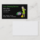Cartes de visite du service de ménage (Devant / Derrière)