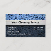 Cartes de visite du service de nettoyage (Devant)