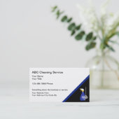Cartes de visite du service de nettoyage (Debout devant)