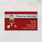 Cartes de visite du service de nettoyage (Devant)