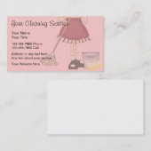 Cartes de visite du service de nettoyage (Devant / Derrière)