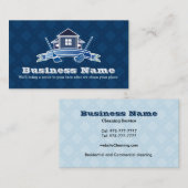 cartes de visite du service de nettoyage (Devant / Derrière)