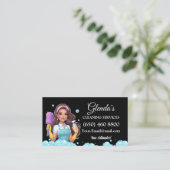 Cartes de visite du service de nettoyage des servi (Debout devant)