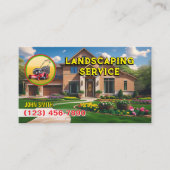 Cartes de visite du service de paysage (Devant)
