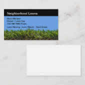 Cartes de visite du service de pelouse de quartier (Devant / Derrière)