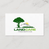 Cartes de visite du service de pelouse Treecare (Dos)