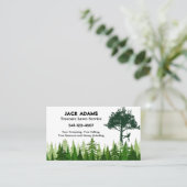 Cartes de visite du service de pelouse Treecare (Debout devant)