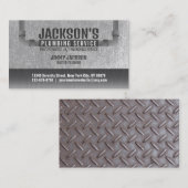 Cartes de visite du service de plomberie avec slog (Devant / Derrière)