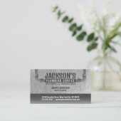 Cartes de visite du service de plomberie avec slog (Debout devant)