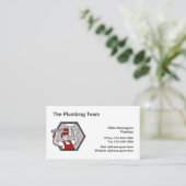 Cartes de visite du service de plomberie rétro (Debout devant)