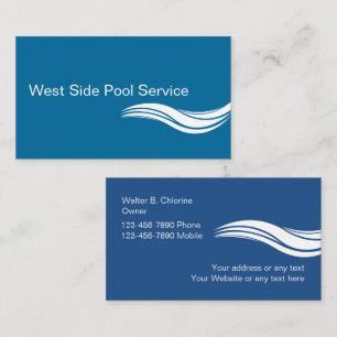 Cartes de visite du service de pool