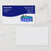 Cartes de visite du service de pool (Devant / Derrière)
