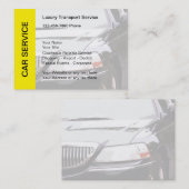 Cartes de visite du service de taxi (Devant / Derrière)