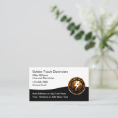 Cartes de visite du service électrique le plus fro (Debout devant)