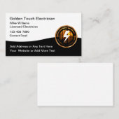 Cartes de visite du service électrique le plus fro (Devant / Derrière)