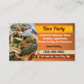 Cartes de visite du service Tacos (Devant)