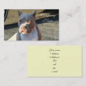 Cartes de visite du Staffordshire Terrier (Devant / Derrière)