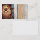Cartes de visite du sud-ouest d'étoile de Texas (Devant / Derrière)