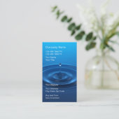 Cartes de visite du système de filtre à eau (Debout devant)