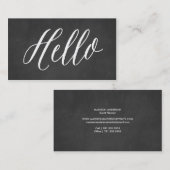 Cartes de visite du tableau bonjour | (Devant / Derrière)