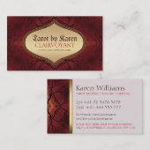 Cartes de visite du Tarot de vie de l'arbre terres (Devant / Derrière)