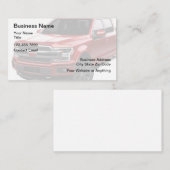 Cartes de visite du thème Camion de ramassage auto (Devant / Derrière)