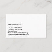 Cartes de visite du thème de la technologie cool (Dos)