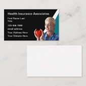Cartes de visite du thème de l'assurance maladie (Devant / Derrière)