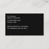 CARTES DE VISITE du thème d'urgence incendie EMS (Dos)