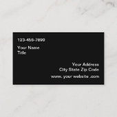 Cartes de visite du thème industriel (Dos)